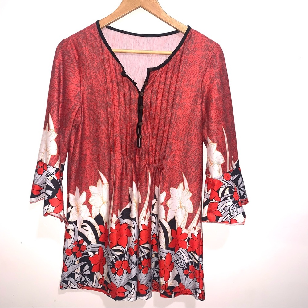 Worthington Floral Top Size L 2/$20